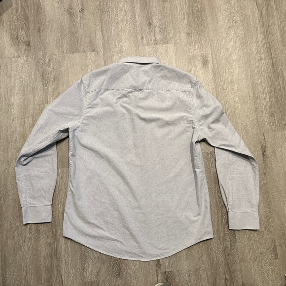 Simply Southern Light Blue Grey Long Sleeve Button Down Shirt | 100% Cotton - Picture 5 of 7